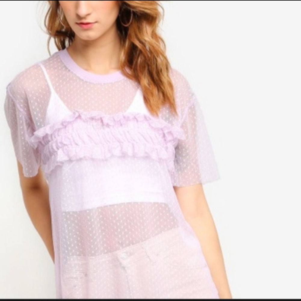 Topshop Netted Top